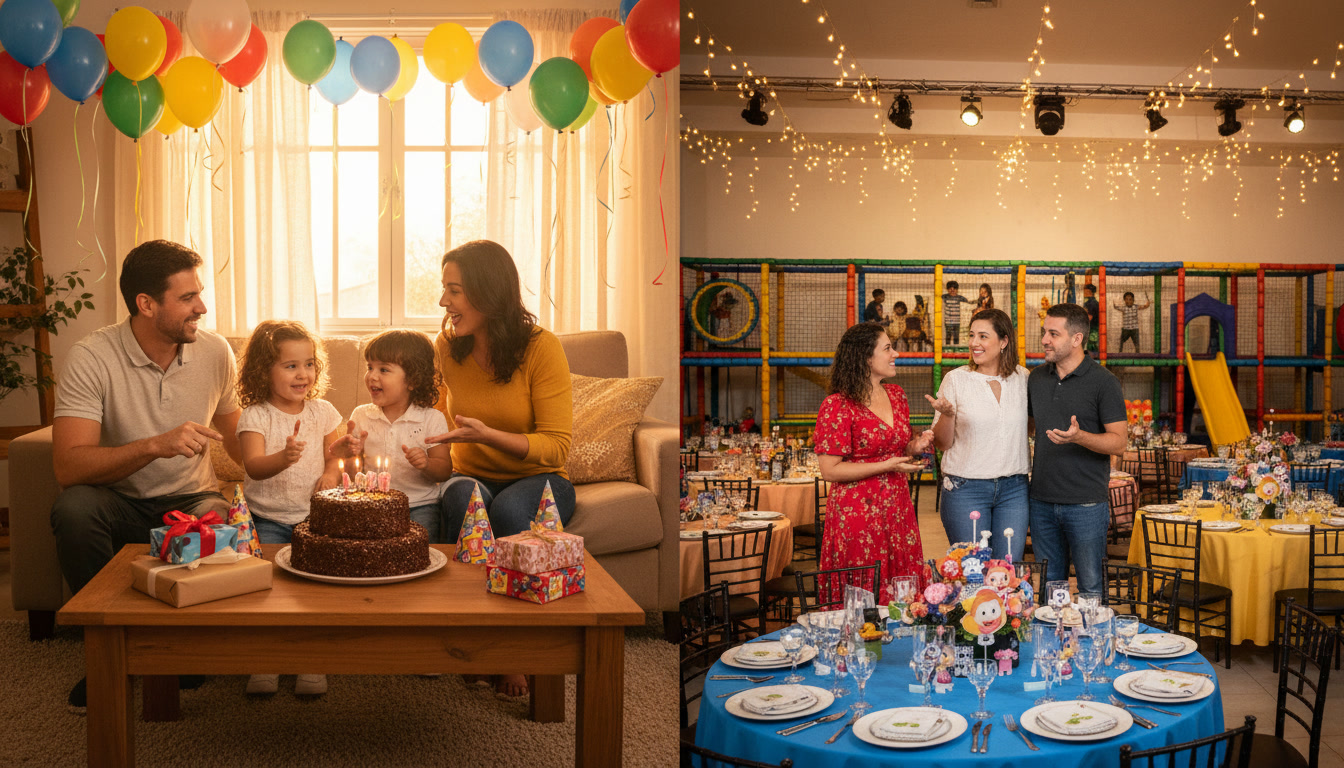 Aluguel de Espaço vs Festa em Casa: O Que Compensa Mais?